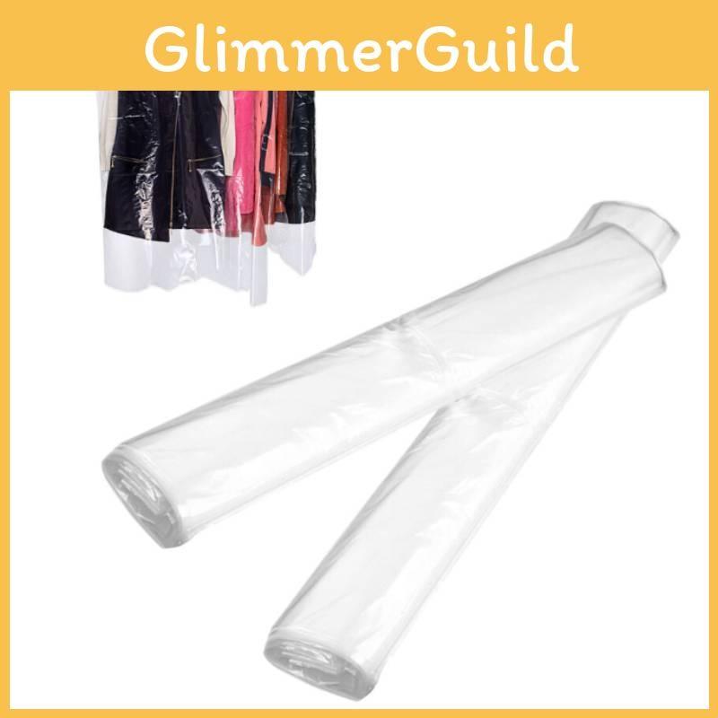 5pcs Dust Transparent Cover Clothing With Plastic Material Suitable Use Daily