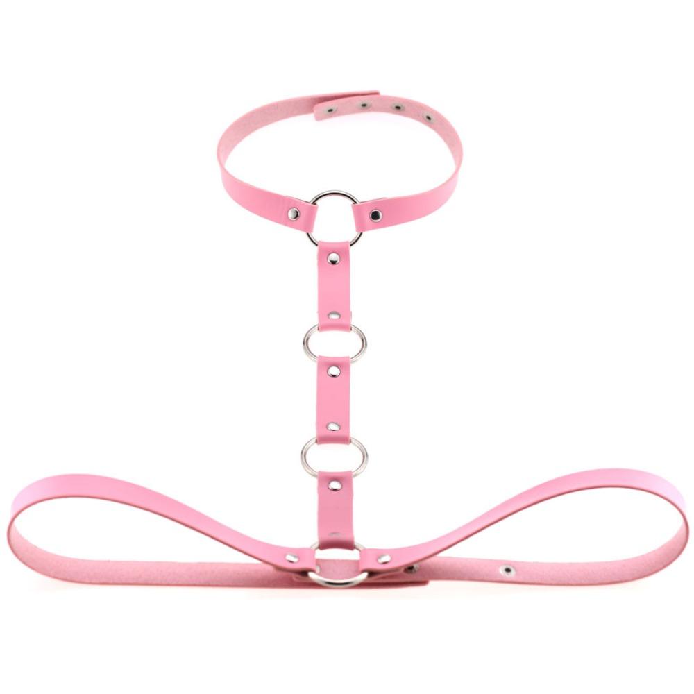 Vegan Leather Body Harness Sword Belt Cage Gothic Accessories  Women  Men Punk Goth Fashion Jewelry Cosplay Festival Outfit