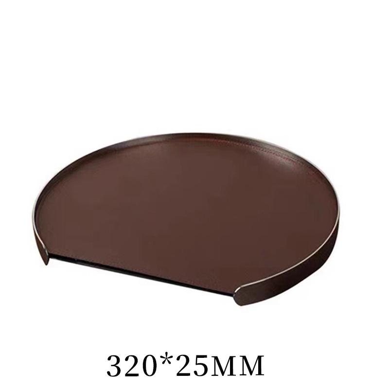 Light Luxury Leather Aromatherapy Tray, High-end Storage Tray, Living Room Coffee Table, Minimalist Model Room Decoration