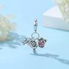 Original Copper Charms Camera Suitcase London Bus Love Beads Fit Brand Bracelets Necklaces Jewelry For Women