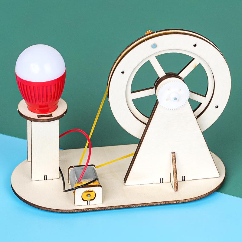 DIY Hand-Crank Generator Kit for Creative Science Experiments and Inventions for Kids