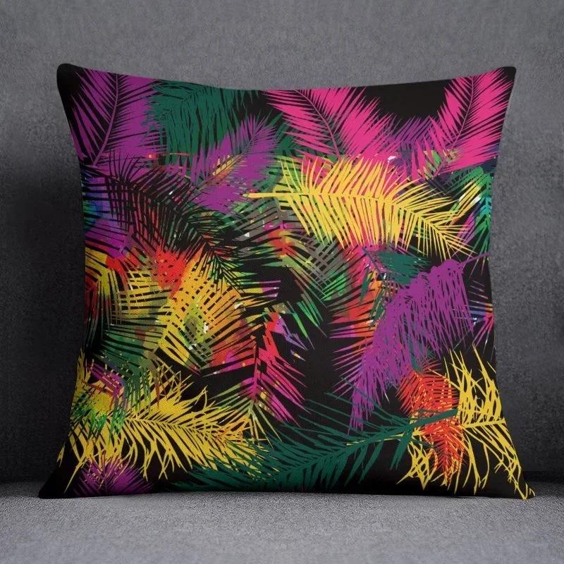 Color Ins Abstract Pillowcase Sofa Cushion Living Room Bedroom Square Pillow Cover Home Fabric Decoration
