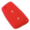 Silicone Rubber Car Key Cover Case Shell Set Protector Fob For Toyota Aygo Yaris Highlander Camry Rav4 2 Button Key Holder