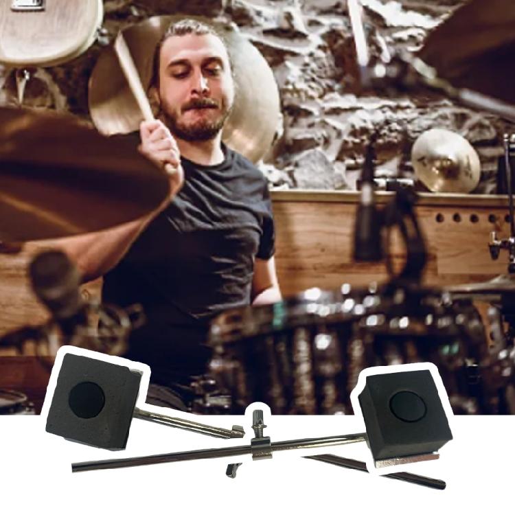 Metallschaft Bassdrum-Pedal-Schlägel Kick Drum Fußpedal-Schlägel Viereckiger Hammerkopf Trommelpedal Zubehör Langlebig