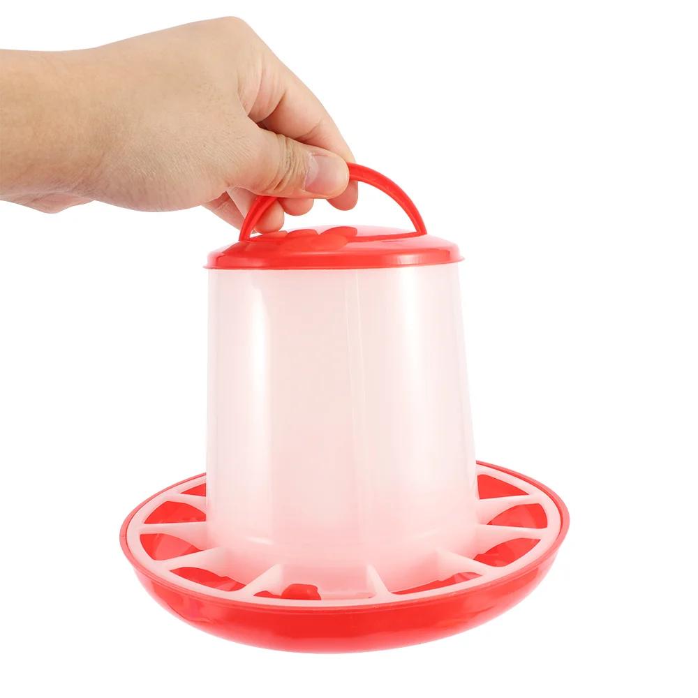 1.5KG Poultry Feeder Chicken Material Bucket Chicken Feeder Chicken Duck Goose  Automatic Poultry Feeder Chicken Material Bucket