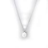Altesse [G6897] - Opaque White 'Scarlett' Silver Necklace