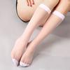 10 Pairs Ultra-Thin Transparent Women's Mid-Calf Socks Breathable Invisible Leggings Crystal Tube Stockings Summer Long Tube Socks