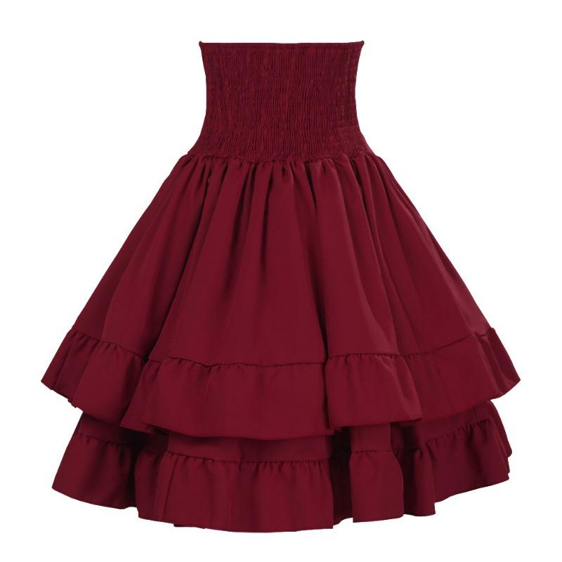 Carnival Middle East Solid Color Women's Skirt Bust Medieval Stage Performance Costume