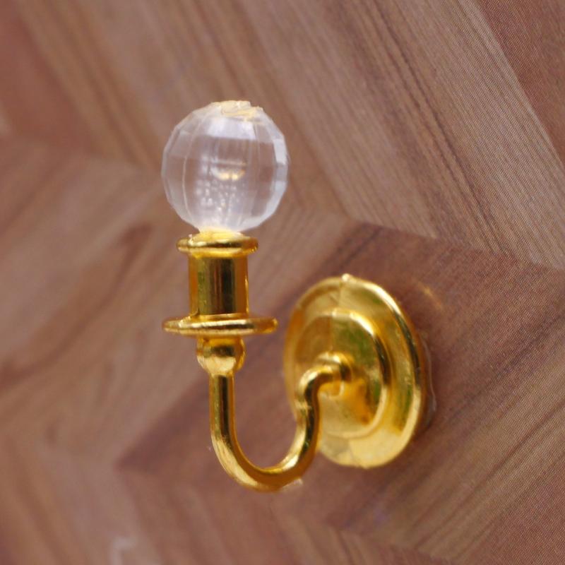 1Pcs Doll Furniture Toy Miniature Dollhouse Alloy Simulation Ceiling Lamp Hanging Lamp Mini Led Lighting Model Home Decoration