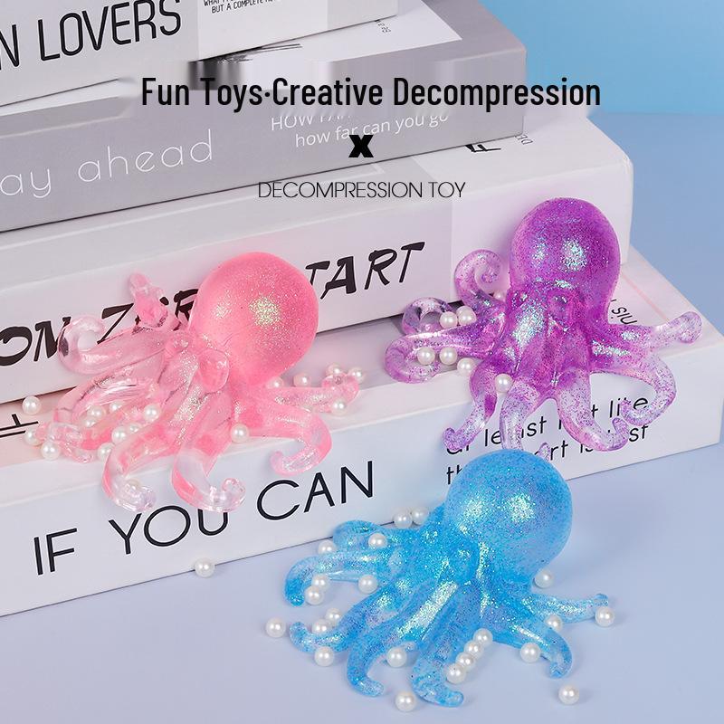 Realistic Octopus Stress Relief Toy - Super Soft, Slow Rebound, Cute Design