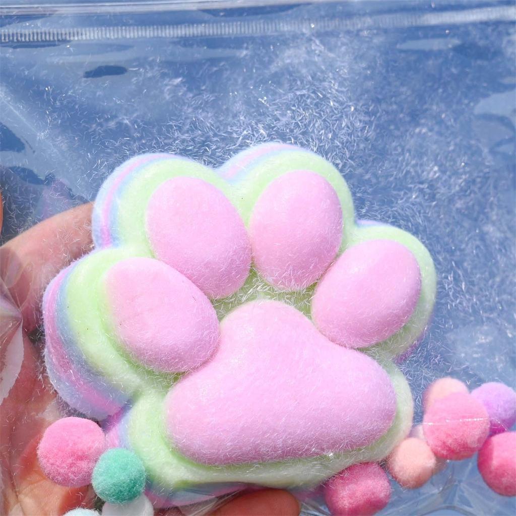 Children Mini Cat Claw Squishy Fidget S Soft Cute Cat Paw Slow Rebound Pinch Decompression For Adults Christmas Gift