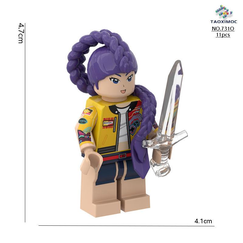 New Product KPop Demon Hunters Puzzle Building Figures - Lumizoi Mirala Toys