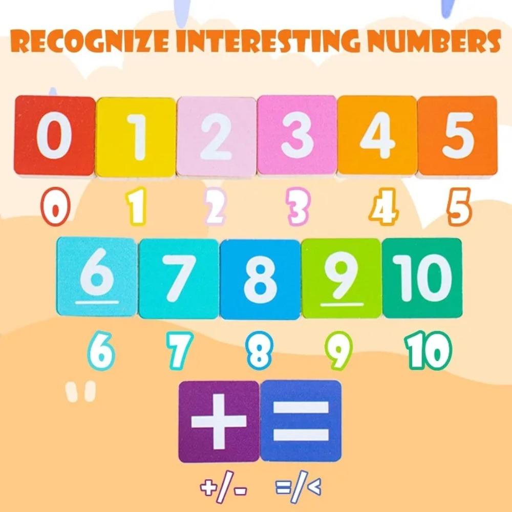 Jucărie educativă cu numere pentru copii mici, pentru numărarea pe degete, jucării matematice, materiale pentru școlarizarea la domiciliu, manipulabile matematice, jucărie Montessori