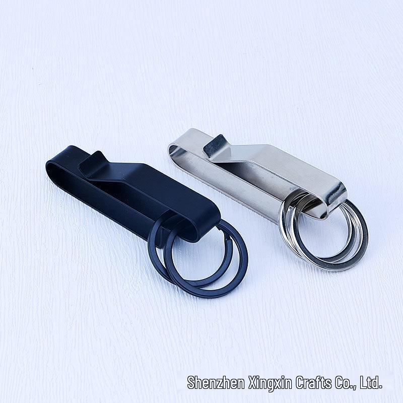 Premium Large Key Clip Belt Buckle with Compact Stainless Steel Design - Convenient EDC