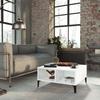 VidaXL Coffee Table High Gloss White 60x60x30 Cm Chipboard