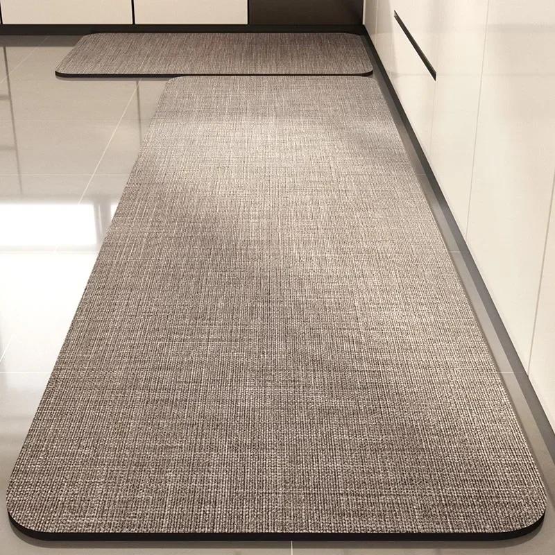 Carpet For Kitchen Absorbent Floor Mat Pvc Anti-Slip Entrance Doormat Bathroom Toilet Area Rug Non-Slip Alfombra De Cocina