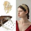 Adjustable Vine Head Crown Gold Color Hair Hoop Elegant Tiara Headpiece