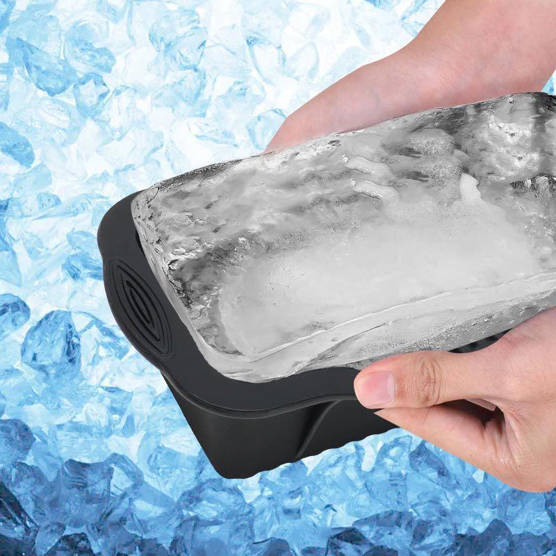 1/3/5PCS Silicone Ice Cube Mold Large Ice Tray Fast Freezing Reusable Ice Bucket Block Maker Oversized