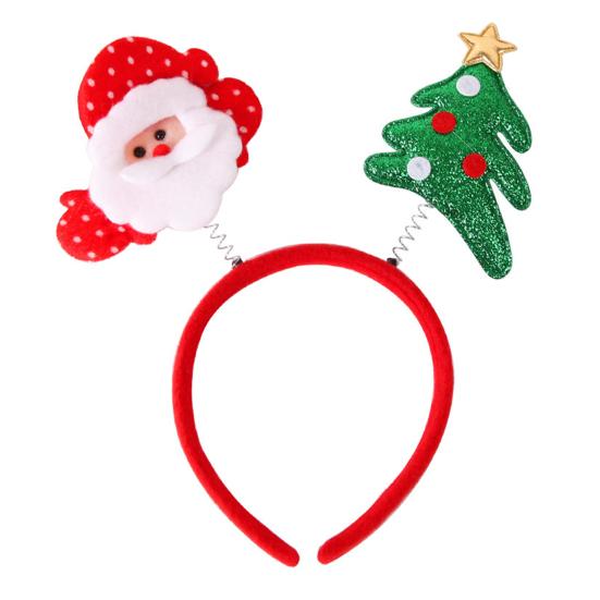 Christmas Headband Reindeer Antler Santa Tree Star Hairband Holiday Dress-up Hair Hoop