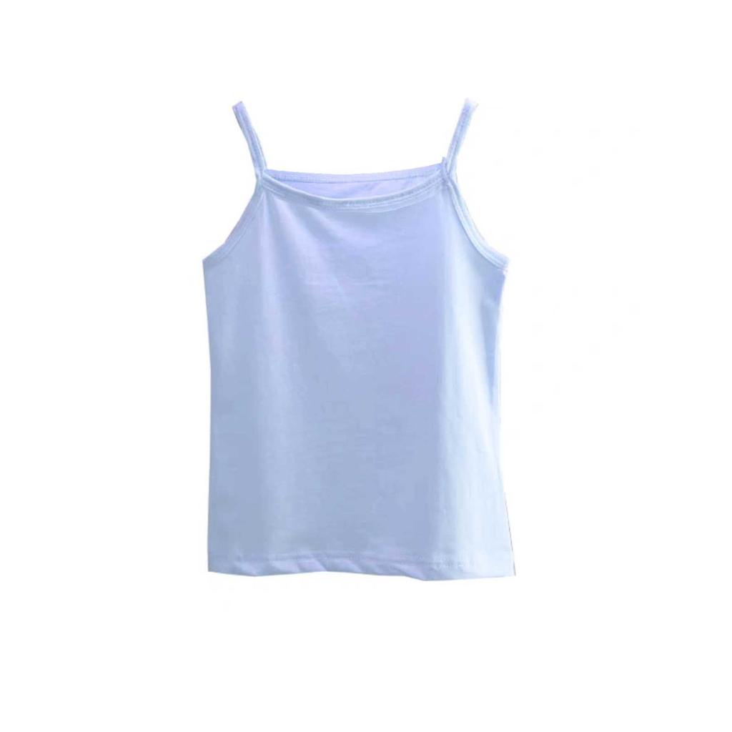 Kinder Einfarbige Oberteile Lässige Alltags-Camisole-Unterwäsche