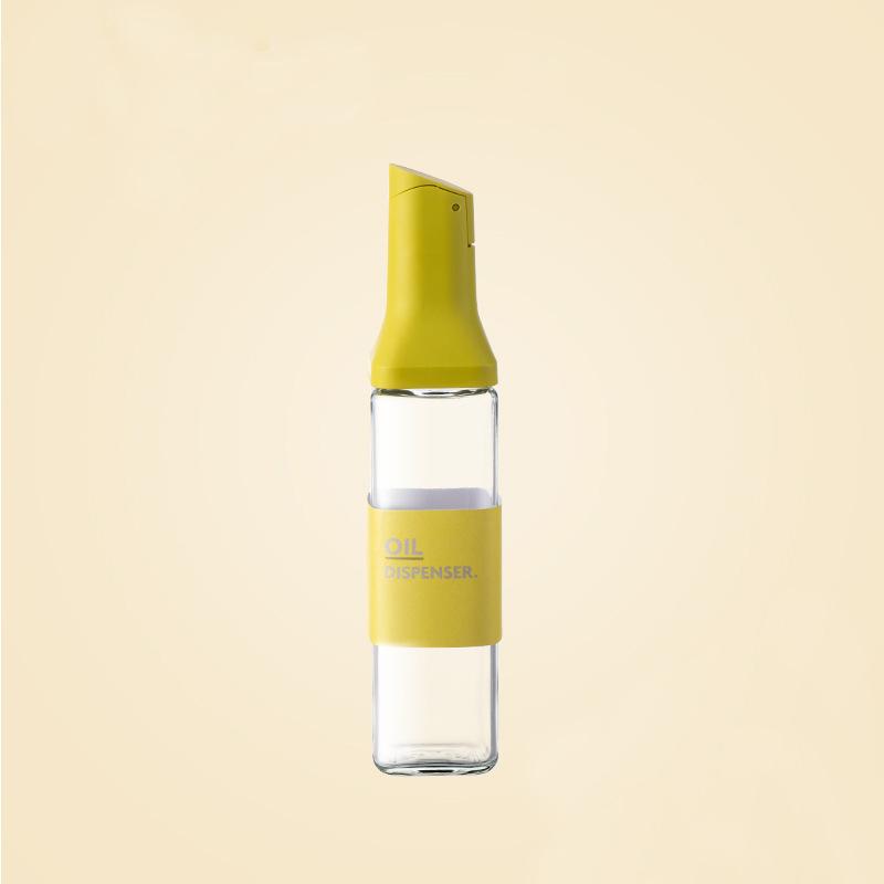 

Новый 500 мл автоматически открывающийся стеклянный флакон для масла Четыре цвета заливки без утечки масла Легко моющийся дозатор масла для кухни