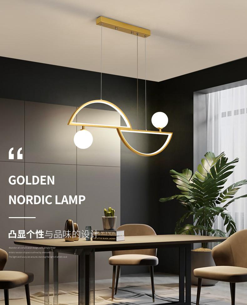 Nordic Led Chandeliers Modern Pendant Lamps for Living Dining Room Kitchen Bedroom Glass Ball Home Indoor Ceiling Hanging Lights