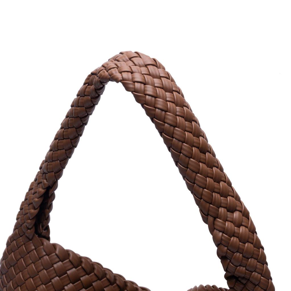 Korean-Style Hand-Woven Women's Casual Shoulder Bag with Large Capacity