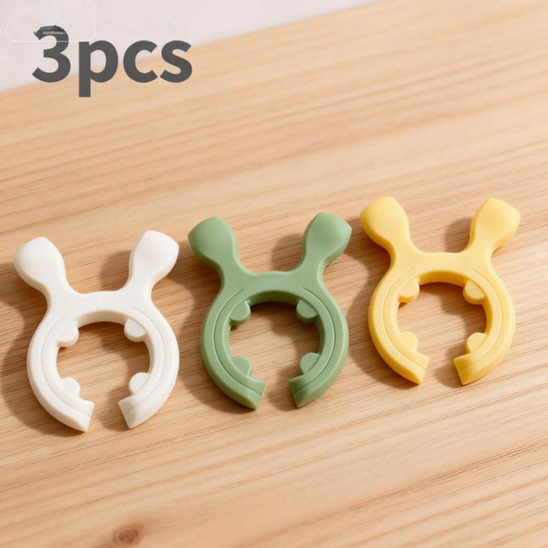 Heat-Resistant Silicone Kitchen Utensil Holder Durable and Easy to Clean with Non-Slip Handle Suitable for Large/Small Pots