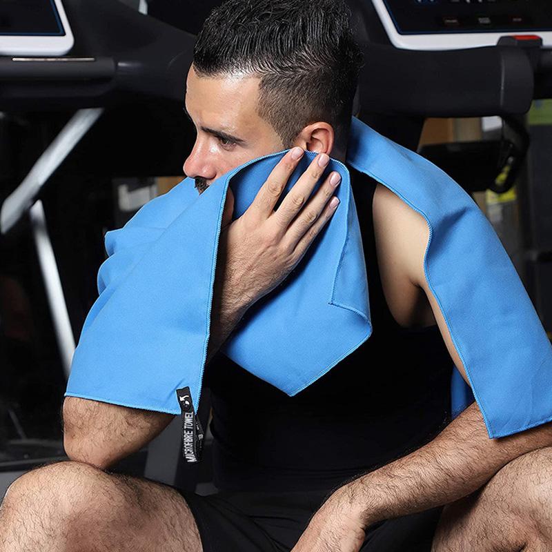 1PC Sweat Absorbing Sport Towel Gym Towel Microfiber Lightweight Beach Towel Quick Drying Portable