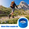1/2/3/4/5/6 Set Vattenfilter Kopplingskit Vandring Camping 28mm Utvändig Gänga Vattenfilter Standard Plastflaskor Filtrering Rengöring Kopplingar
