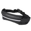 Multifunction Waist Bag Waterproof Outdoor Sports Running Waist Bag Belt   Pockets (black)