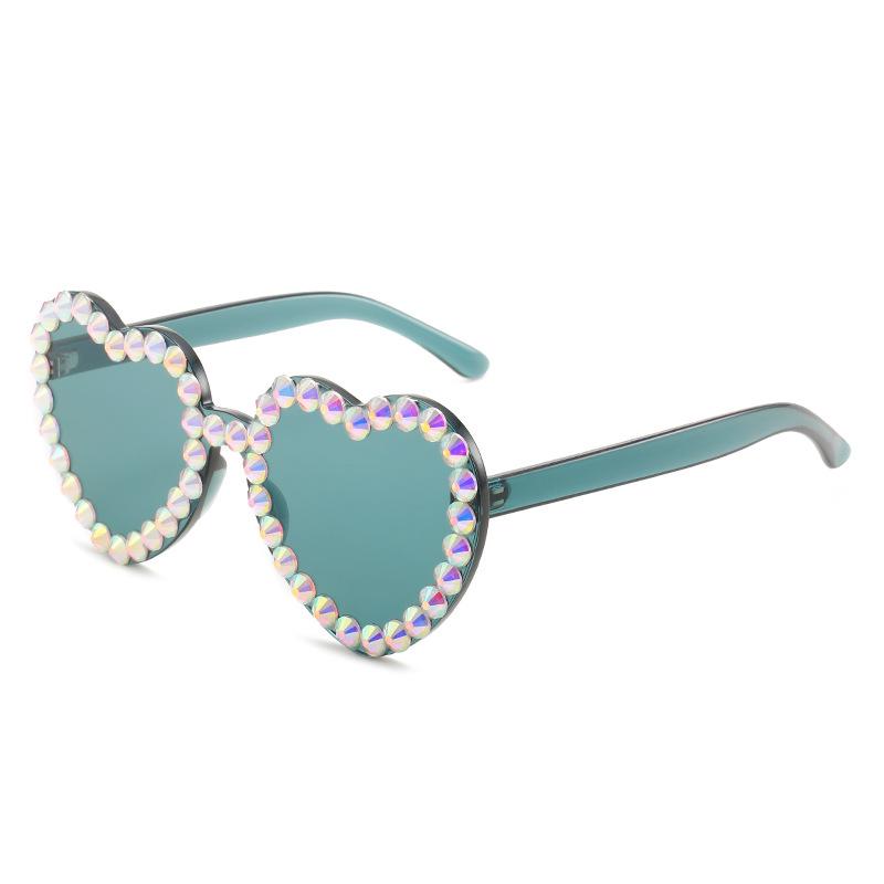Gorgeous Diamond-Encrusted Sunglasses, Love Women'S Trendy Glasses, Wedding Photo Studio Street Photography Decorative Sunglasses