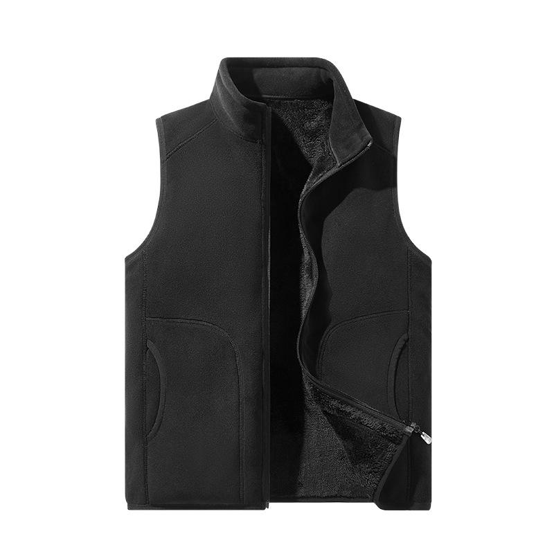 Höst- och vinterparjacka i fleece med extra fleece och förtjockad fleece för damers varma fleecejacka