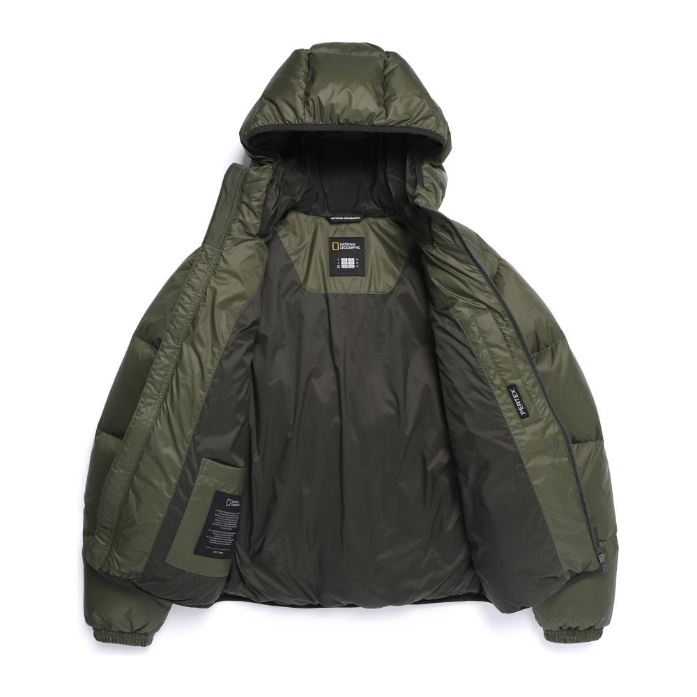 Nationalgeographic N254Udw902 Tyra Hooded Duck Down Jumper Olive Khaki