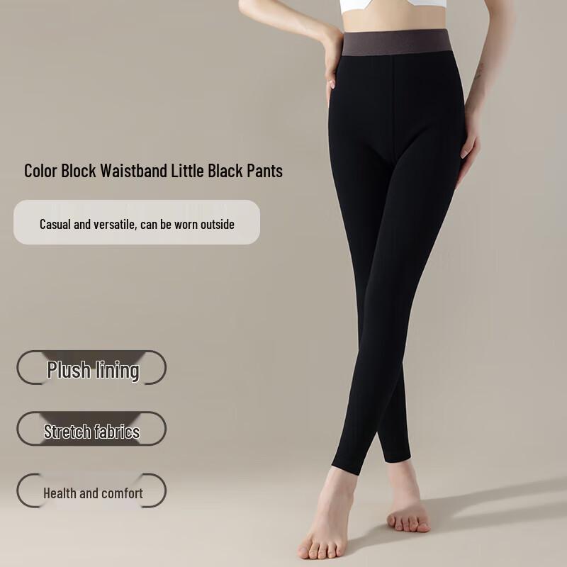 

Женские термофлисовые леггинсы Qiansi Niao Plus Size