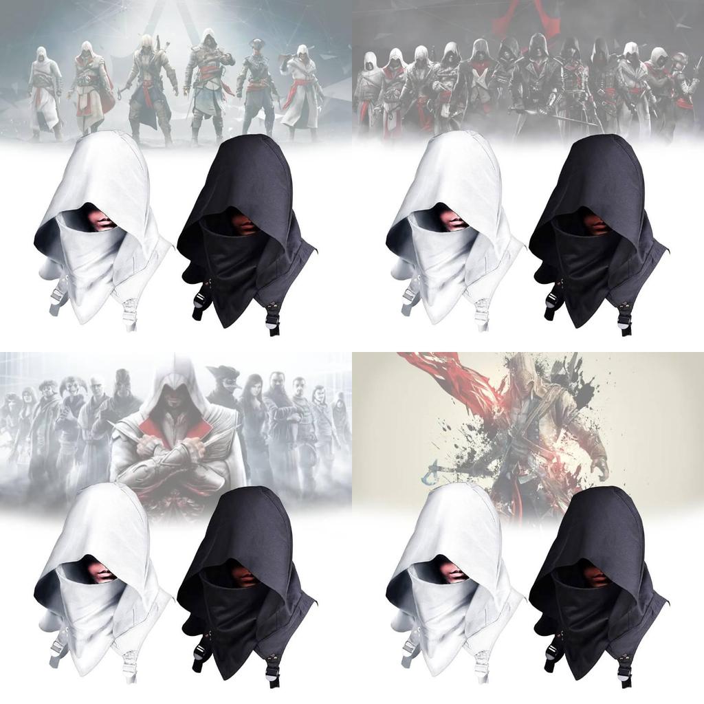 Assassins Creed Costume Hoodie With Polyester Fabric For Halloween Cosplay And Medieval Role Play