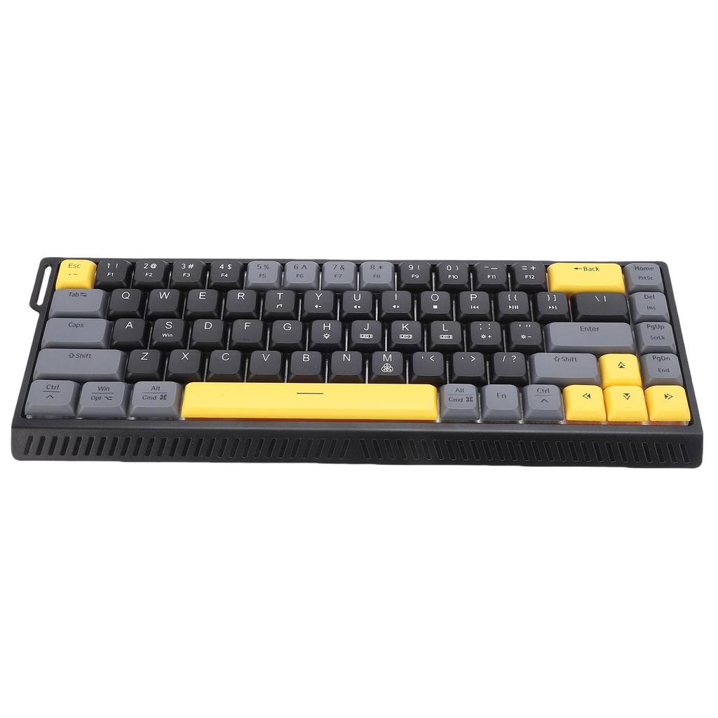 Wired Computer Keyboard Quiet Anti Ghosting RGB Backlit Slim 68 Keys Keyboard Scissor for Work Gaming