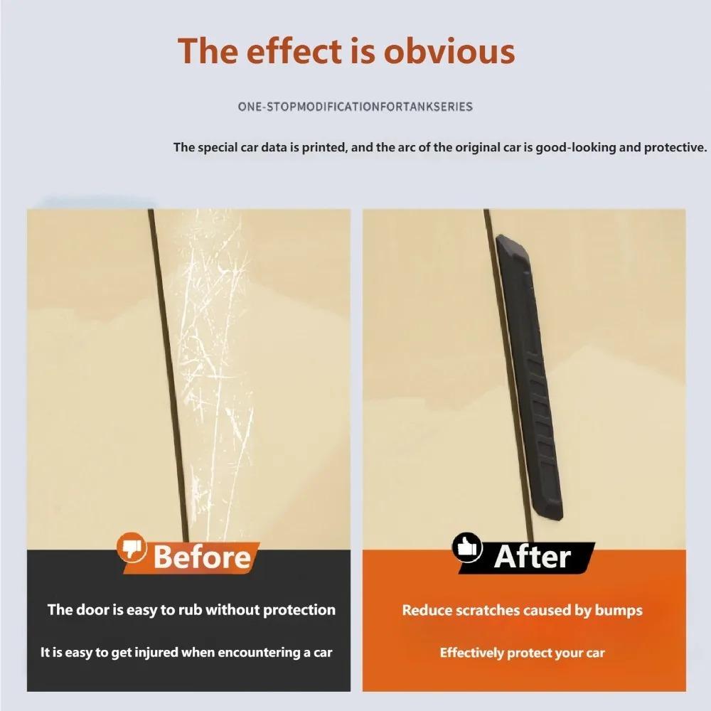 For Chery iCAR V27 Door Anti Collision Strip Original Style Silicone Protective Strip Car Exterior Decoration Modification