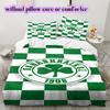 SpVgg Greuther Fürth Vzorovaná Sada Povlečení Přikrývka Potah na Přikrývku Povlak na Polštář Domácí Dekorace Dárek k Narozeninám (1 * povlak na peřinu + 2 * povlak na polštář, bez jádra)