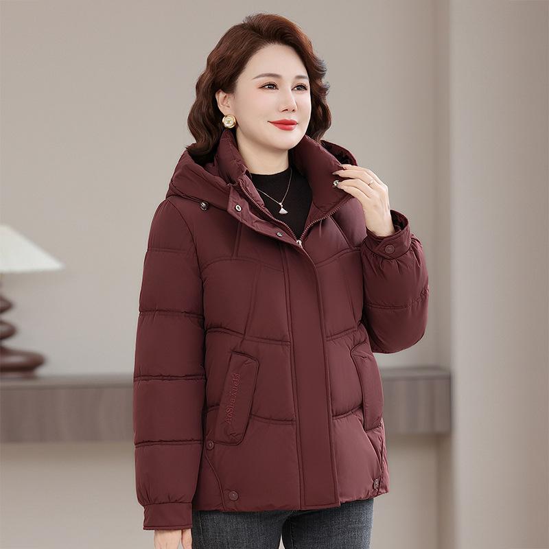 Women’s Short Detachable Hood Windproof Thicken Warm Winter Jacket