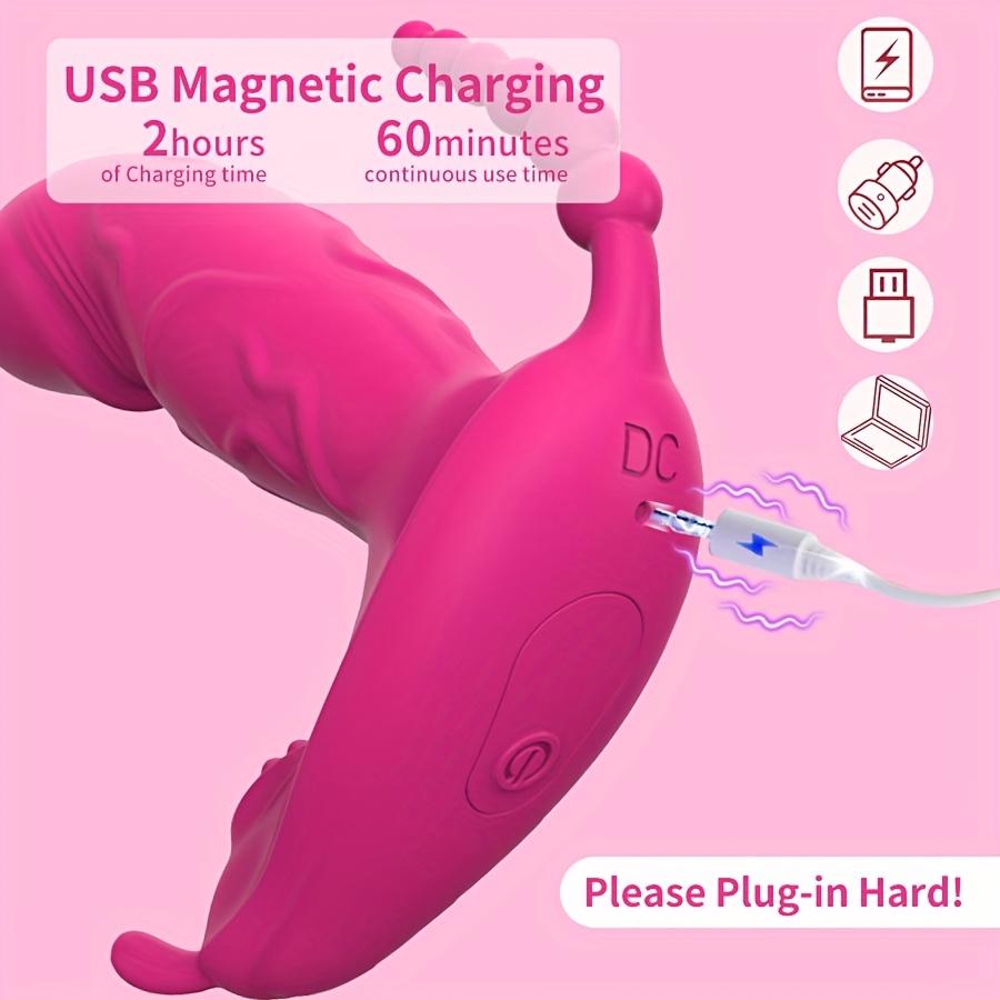 Vibrator purtabil Vibrator G-spot, Vibrator cu telecomandă prin aplicație Jucării sexuale pentru cuplu, Vibrator dildo fluture chiloți Jucărie pentru adulți Vibrator Jucării sexuale pentru femei