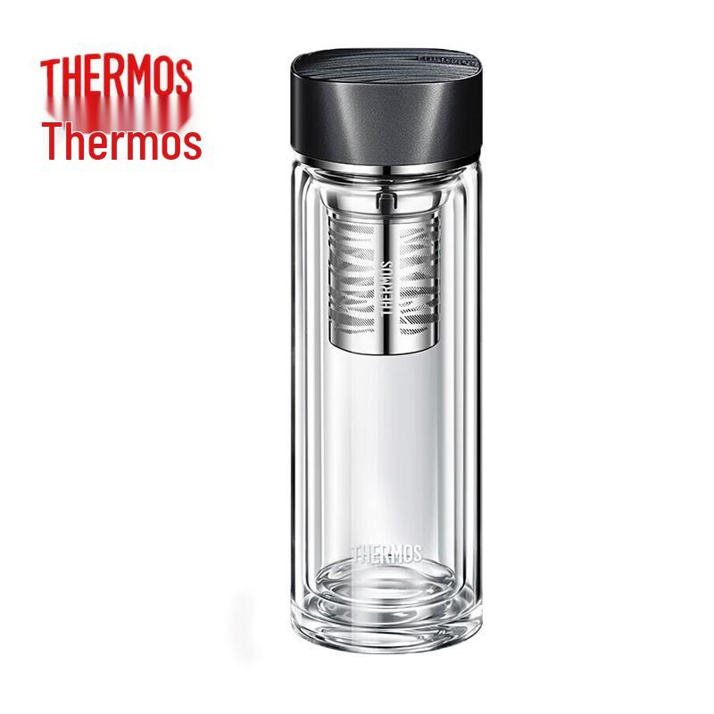 THERMOS TCGB-400 Double-Layer Glass Tea Cup