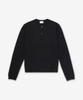 Saint Laurent Wool Cassandre Embroidered Logo Cardigan - Black / 823581Y77Az1000