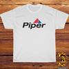 Piper Aircraft Company Logo Black/ Grey/ White/ Navy / Red T-Shirt S-5XL