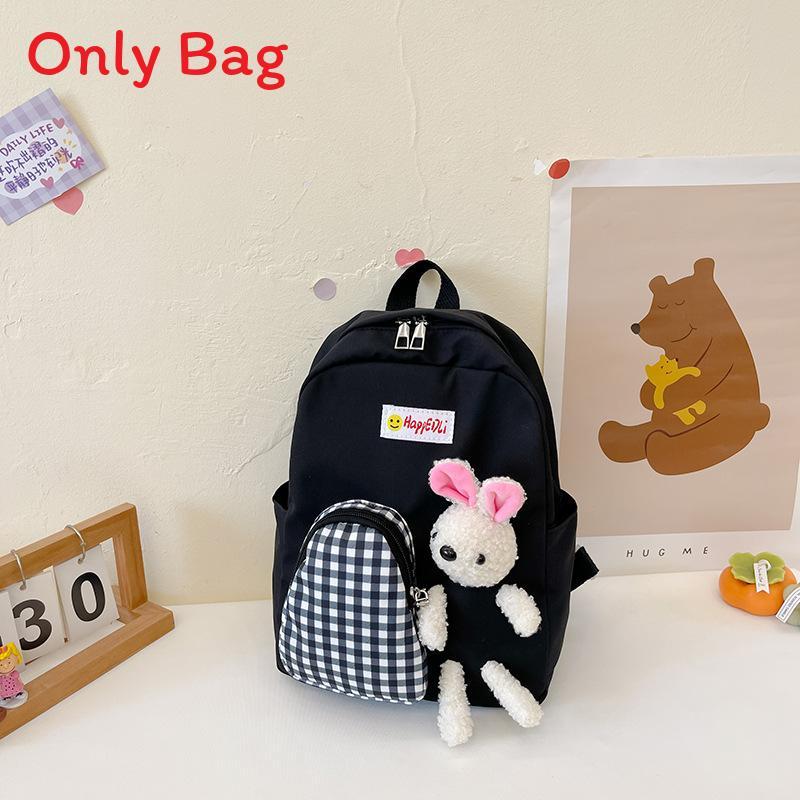 Childrens Trendy Cartoon Backpack With Waterproof Durable Material For Kindergarten Use чёрный