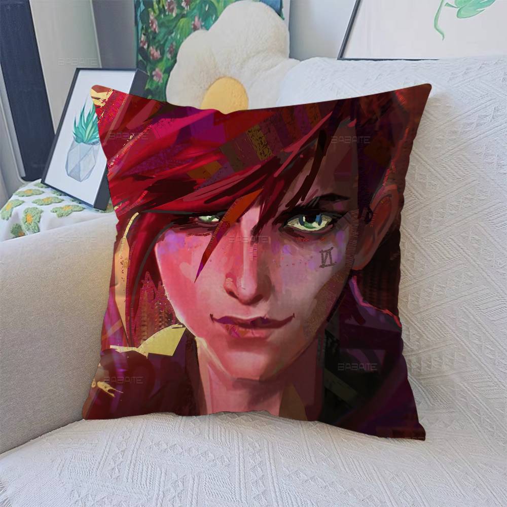 A-Arcane L-League Of L-Legends Pillow Cover Design Cushion Cover Decor Holiday Decorati