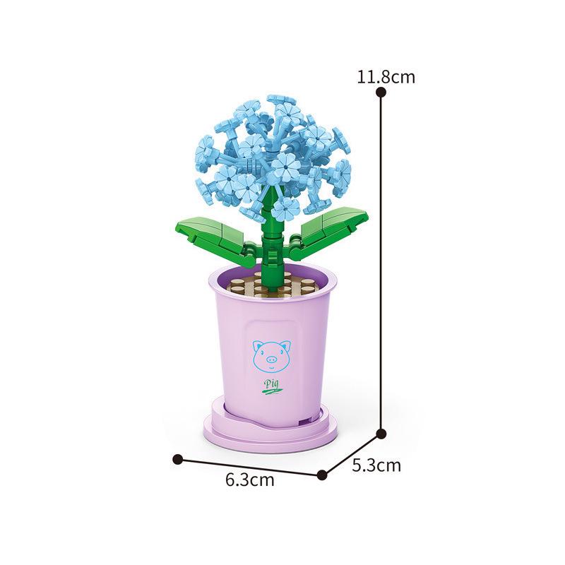 Eternal Flower Building Blocks - Compatible Lego Educational Toy for Kids, Office Decor, and Gifts