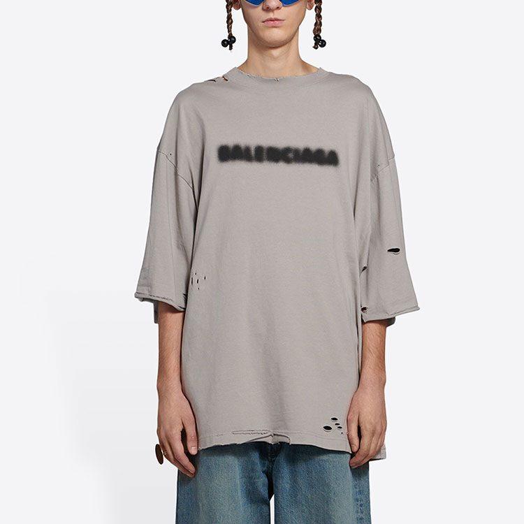Balenciaga Wide Fit Blurry T Shirt 661715TKVD58174