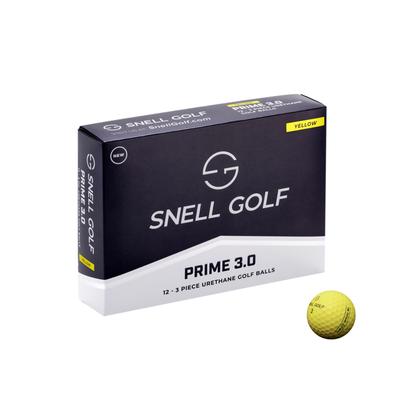 Snell Golf PRIME 1 dussin Officiell produkt från Japan Godkänd boll Ny modell 2024 Endast onlineprodukt 3.0 USGA/R&A (gul)