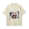 One Piece Luffy Oversized Vintage Washed T-shirt Men Women Short Sleeves Graphic Tee Summer Fashion New Streetwear Casual Tops